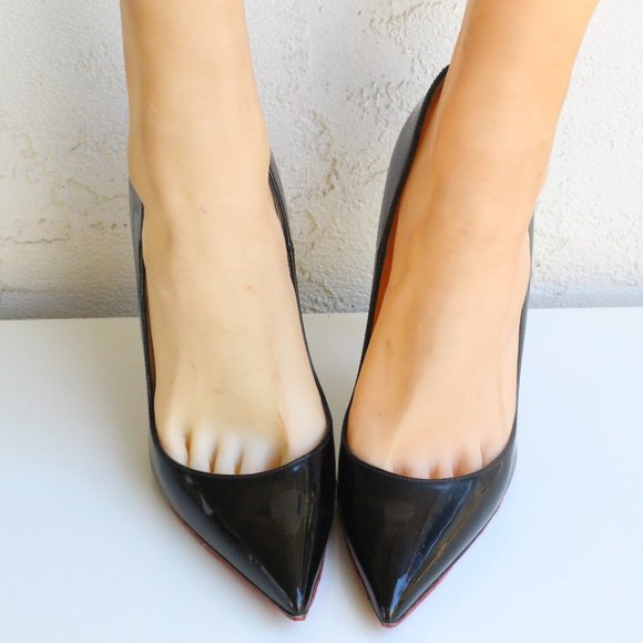Christian Louboutin So Kate Black Patent Leather Pumps - Picture 6 of 9